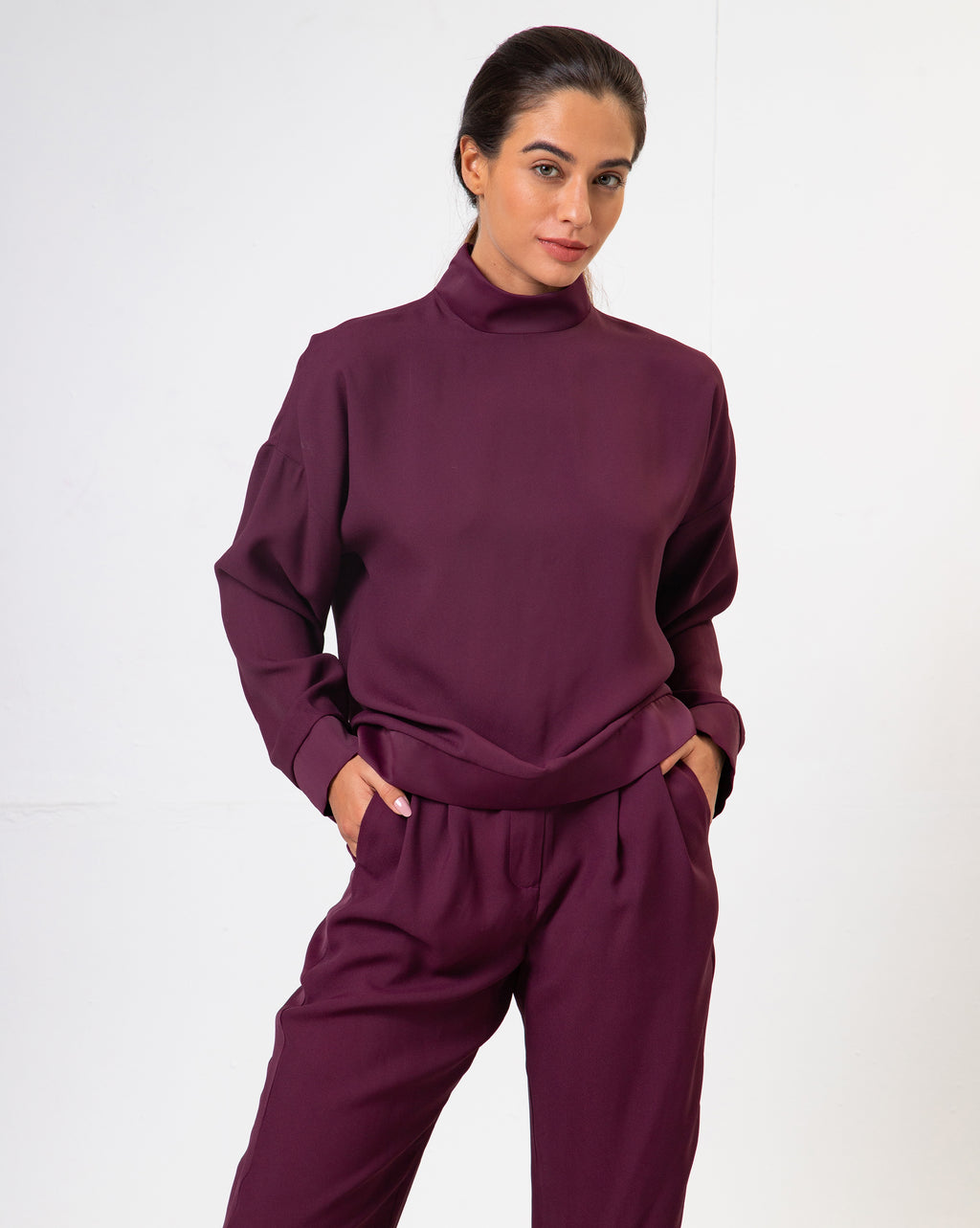 Blusa Hilda - Bordô