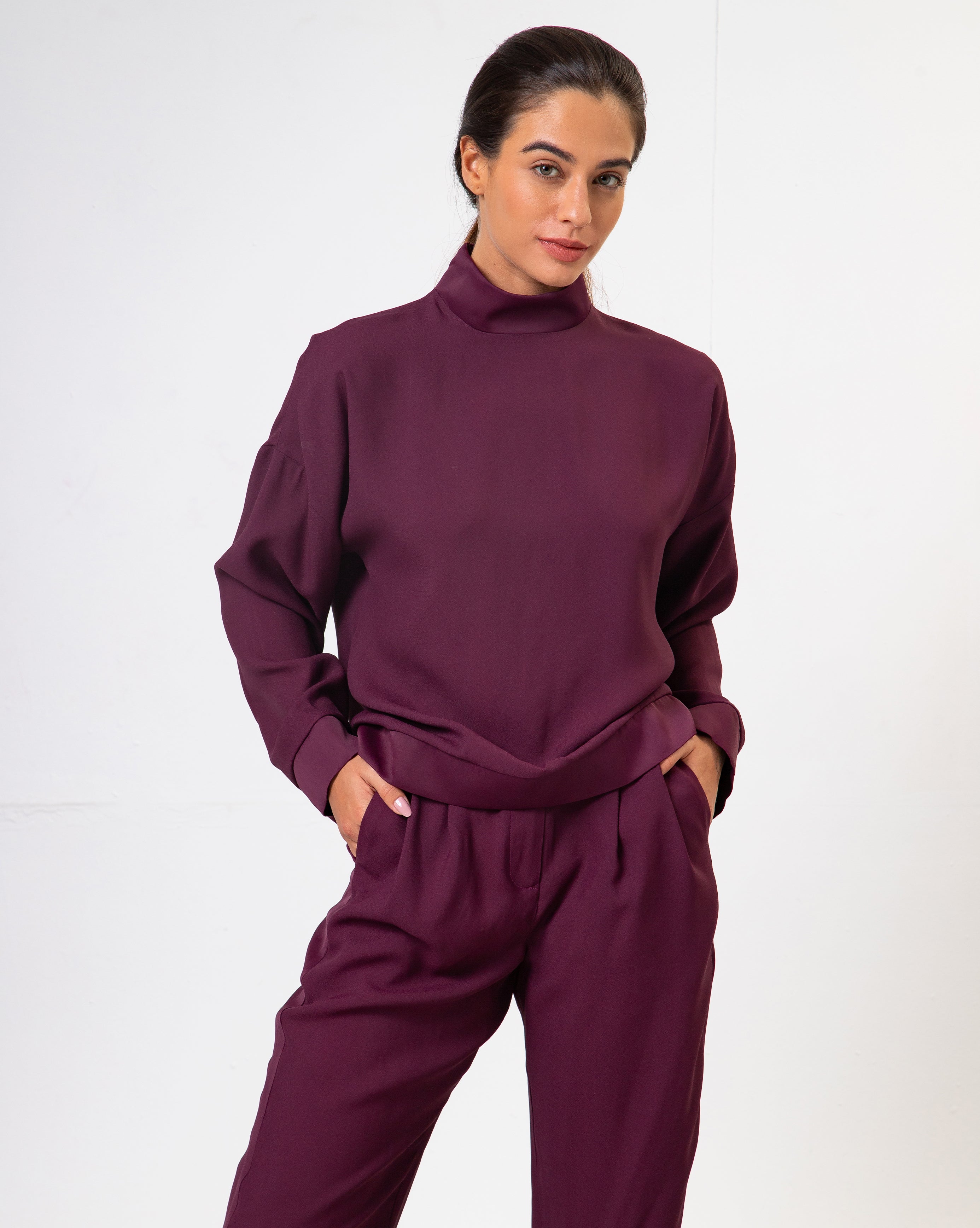 Blusa Hilda - Bordô