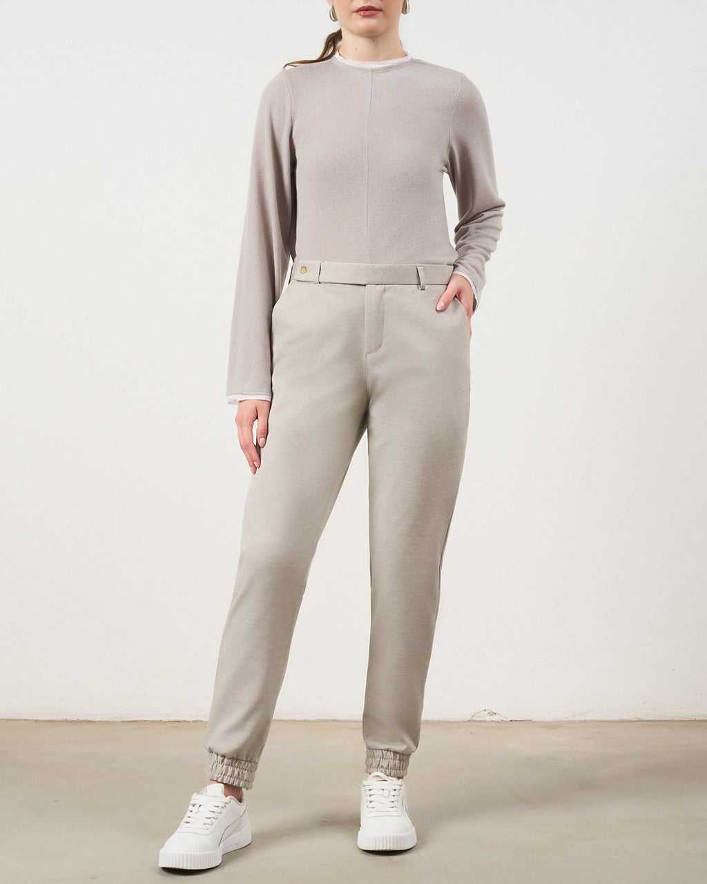 Calça Jogger - Cinza