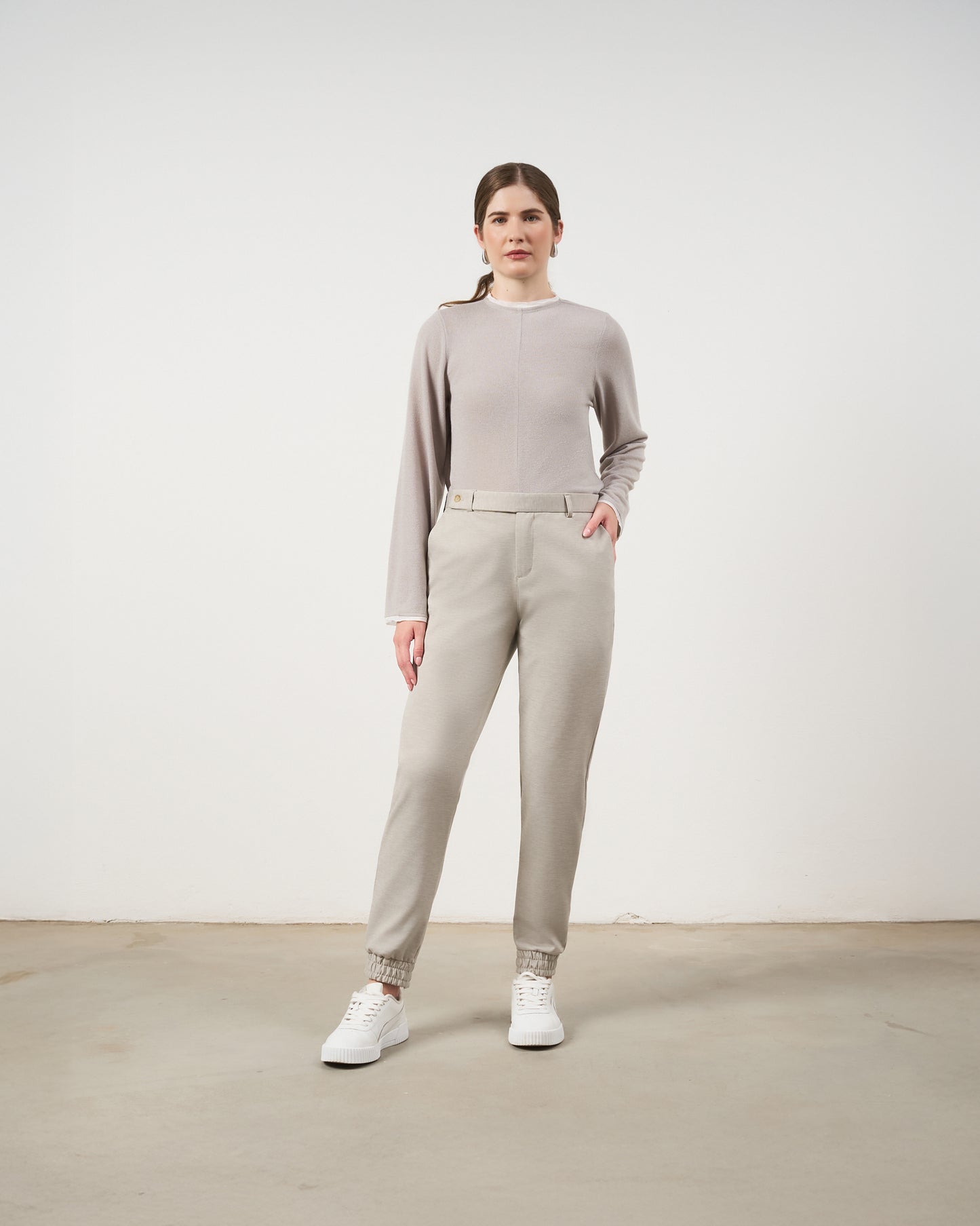 Calça Jogger - Cinza