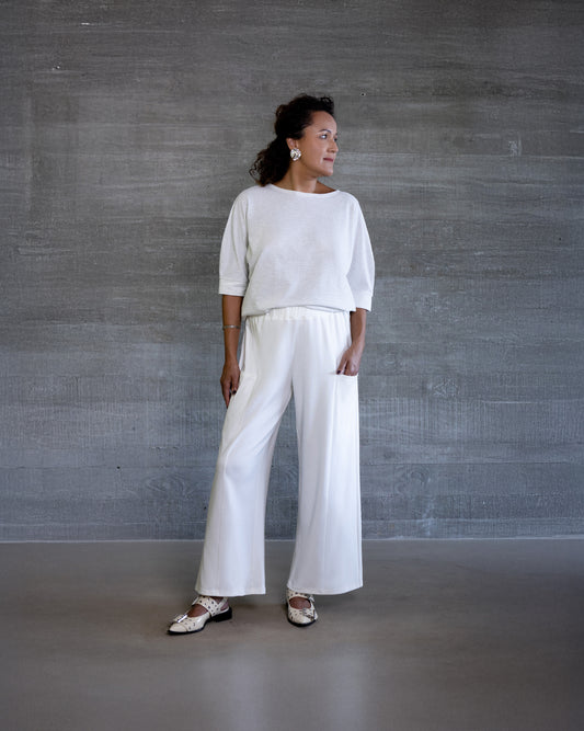 Calça Recortes - Off-White