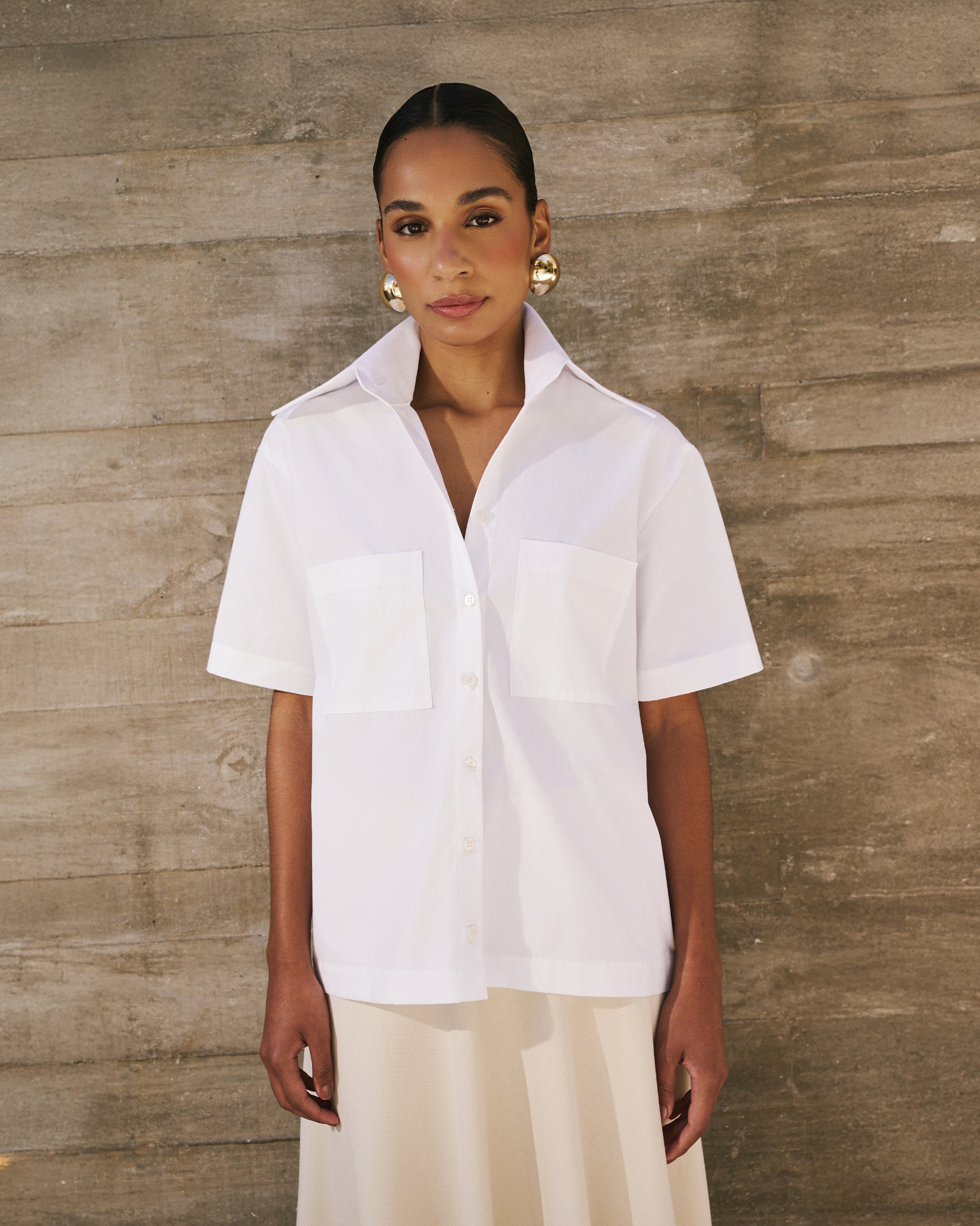 Camisa Manga Curta - Off-White