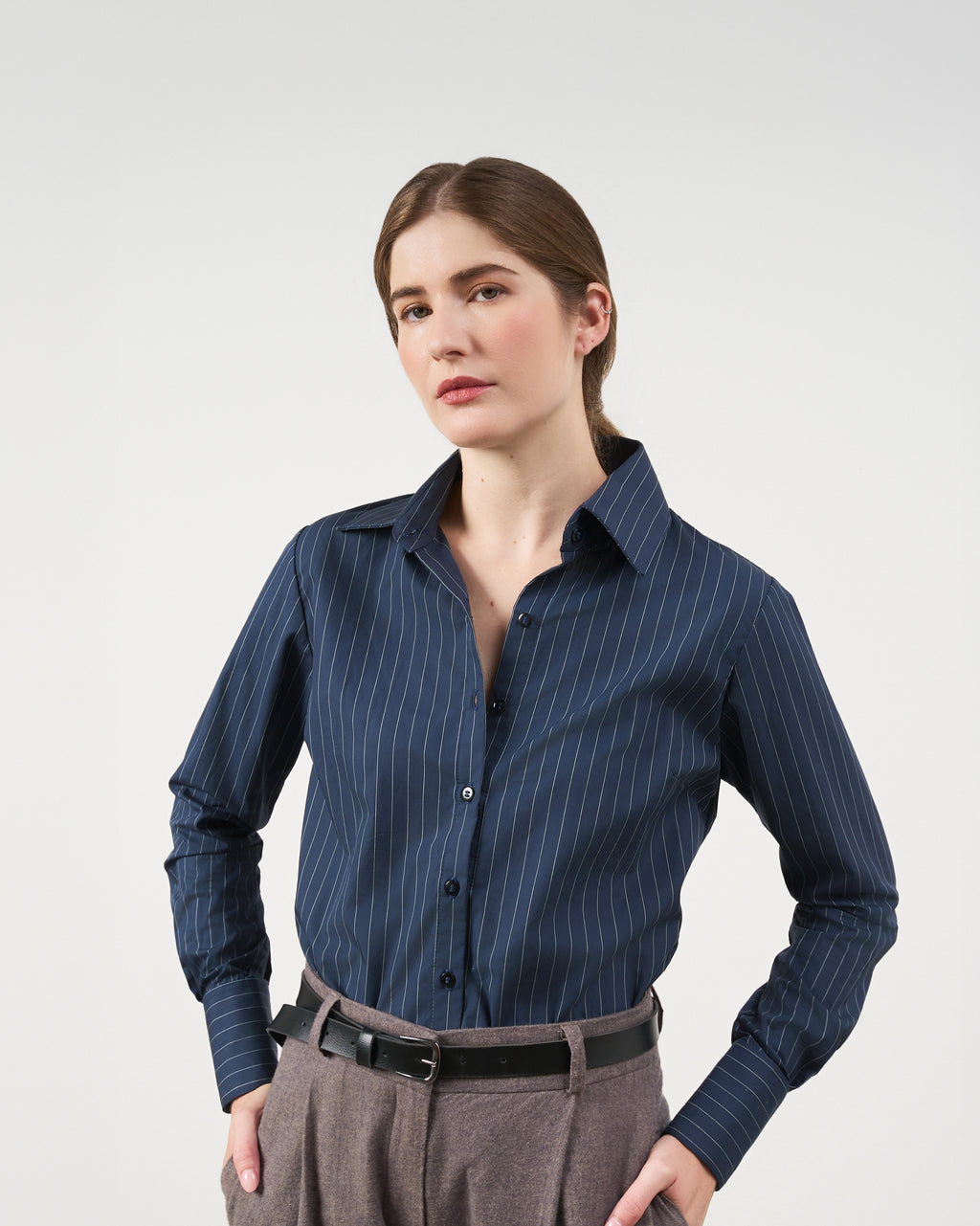 Camisa Cristal - Azul Marinho Risca