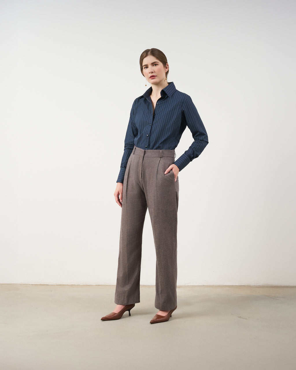 Camisa Cristal - Azul Marinho Risca