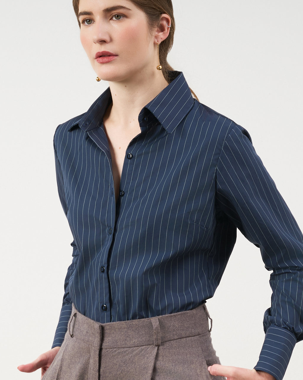 Camisa Cristal - Azul Marinho Risca