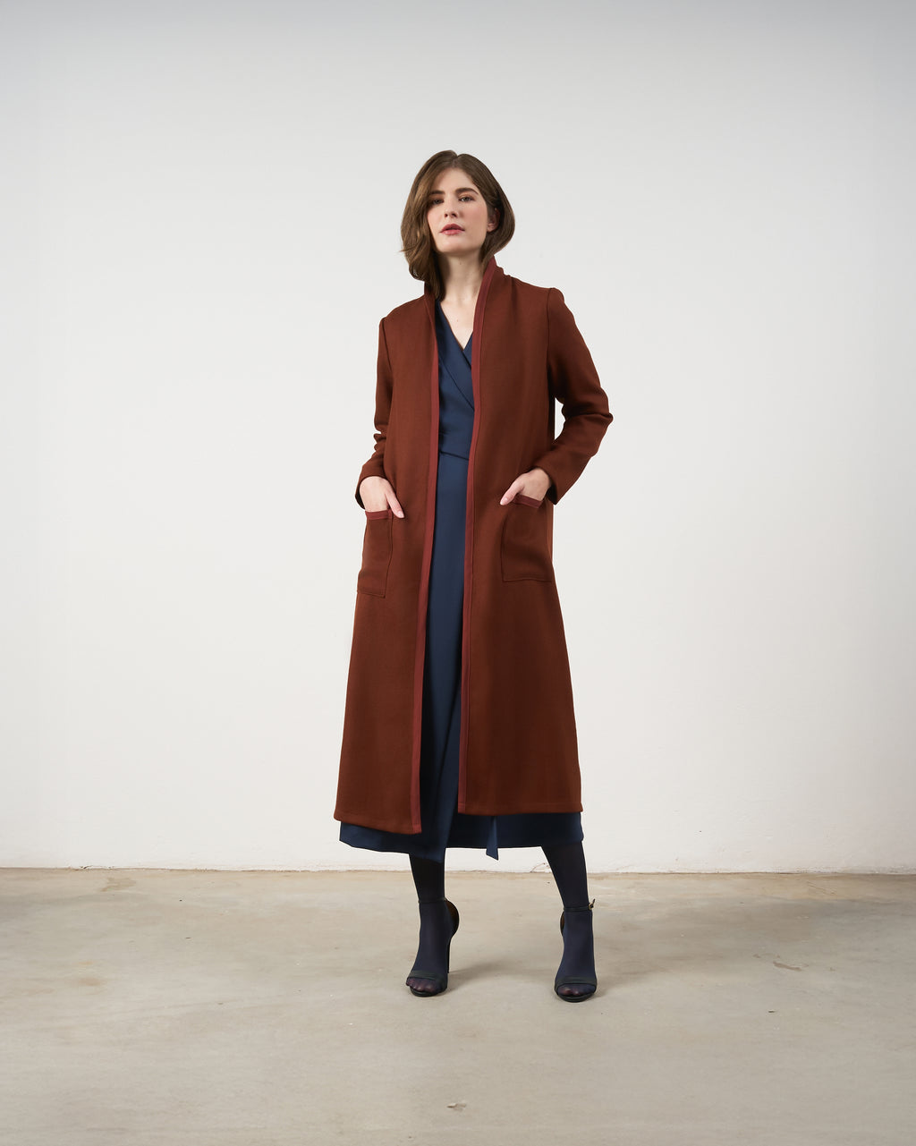 Casaco Basalto Longo - Avelã