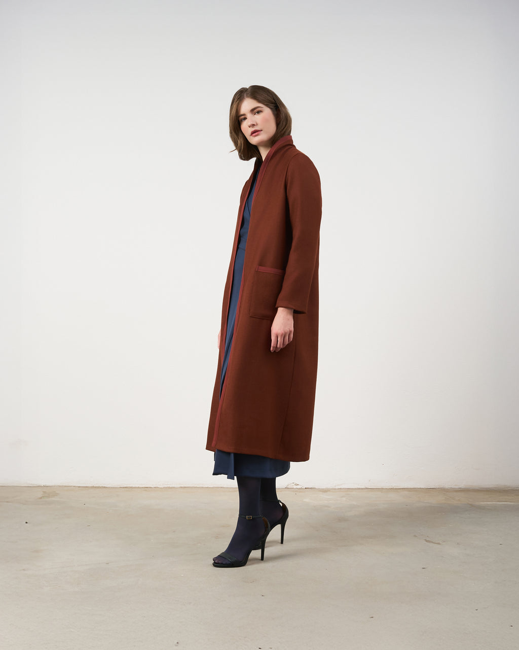 Casaco Basalto Longo - Avelã