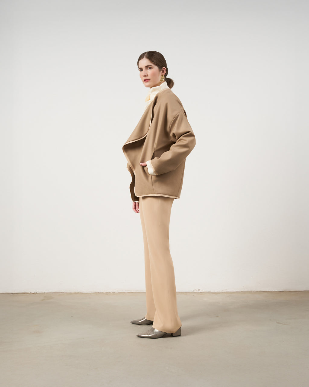 Casaco Quadrado - Areia