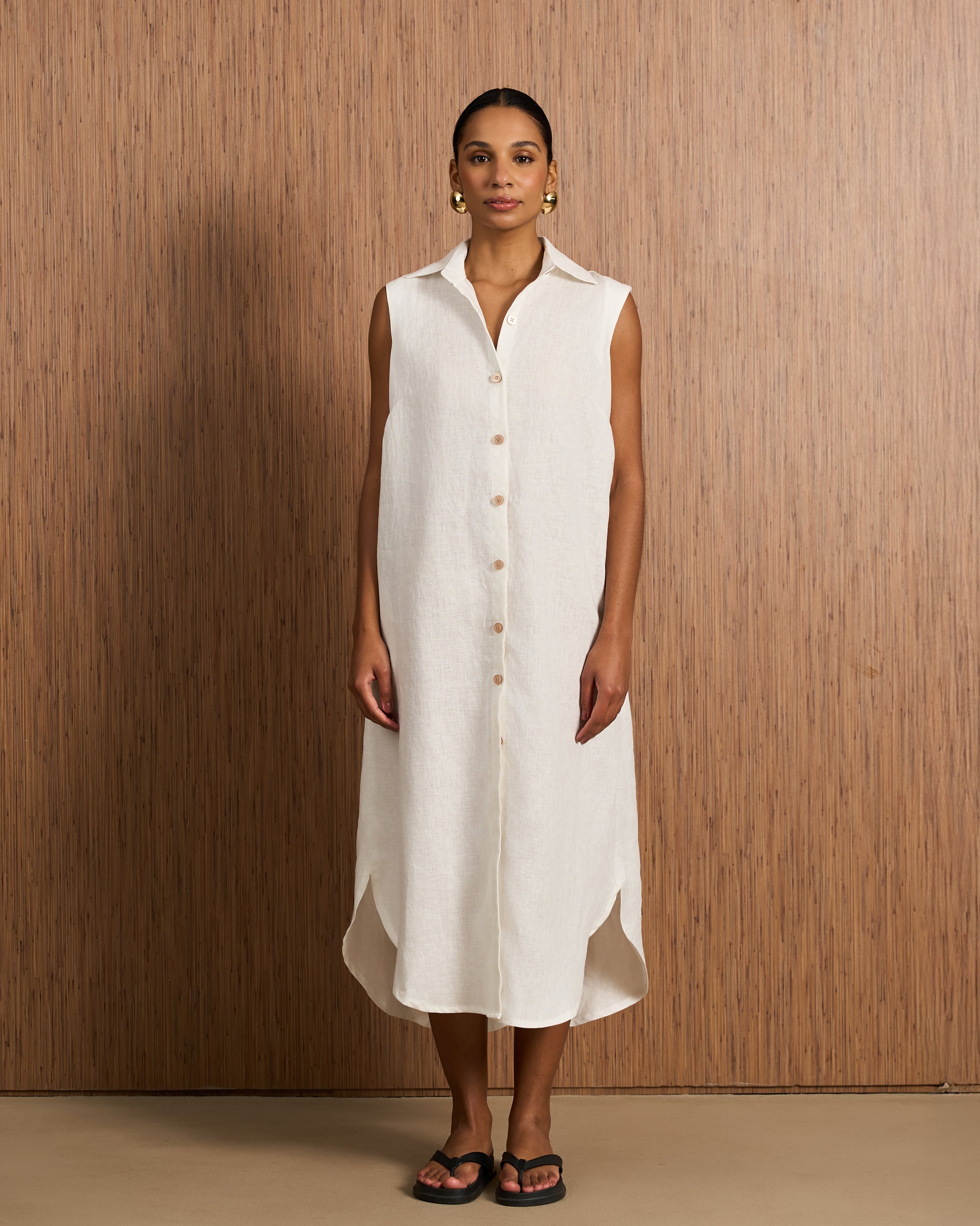 Chemisier Platano Regata - Off-White