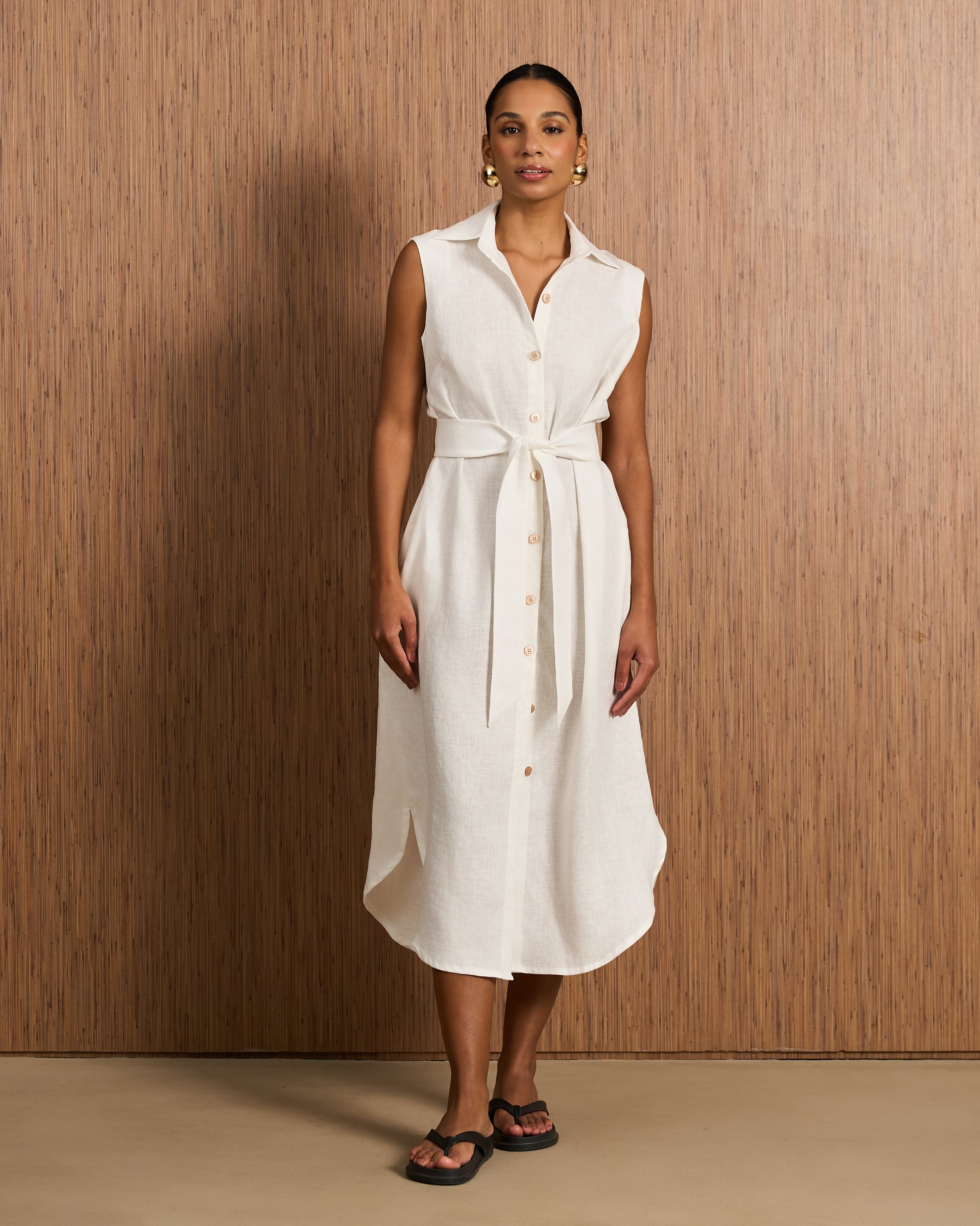 Chemisier Platano Regata - Off-White