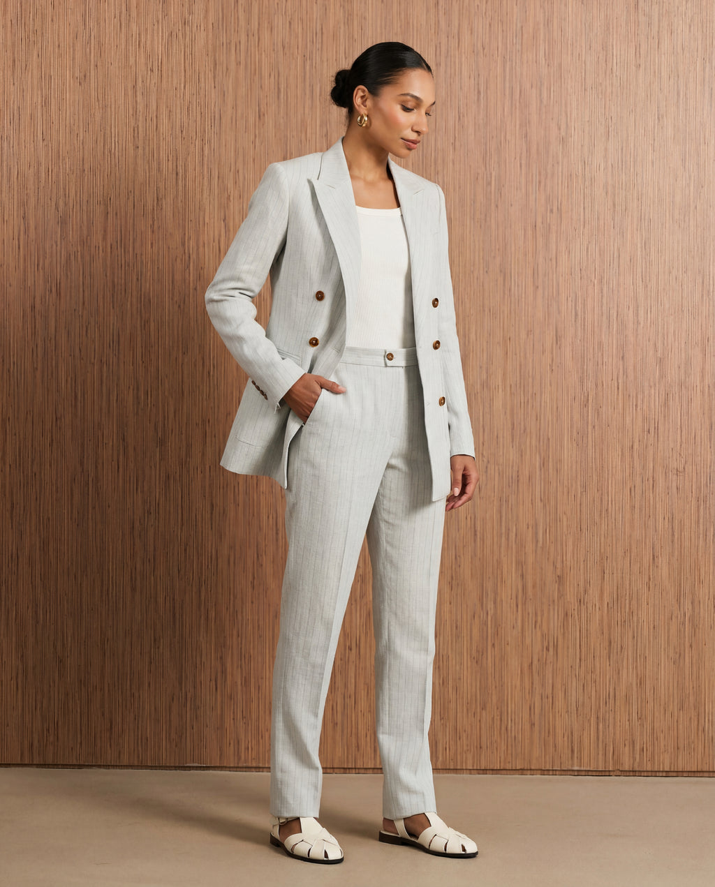 Blazer Sartorial - Cinza Risca