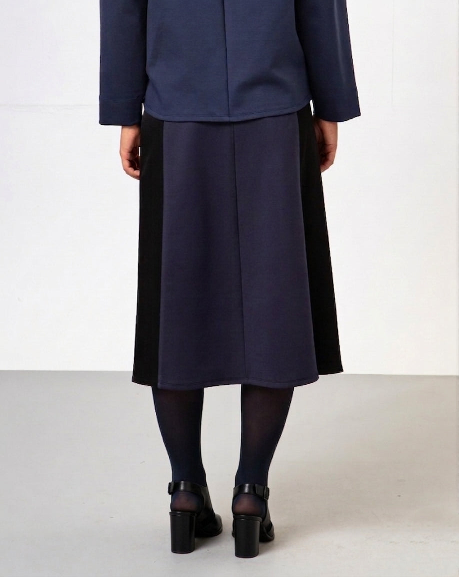 Saia Jane - Azul Marinho e Preto