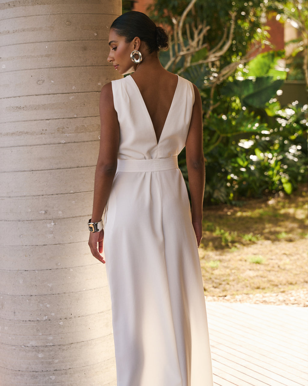 Macacão Solto - Off-White