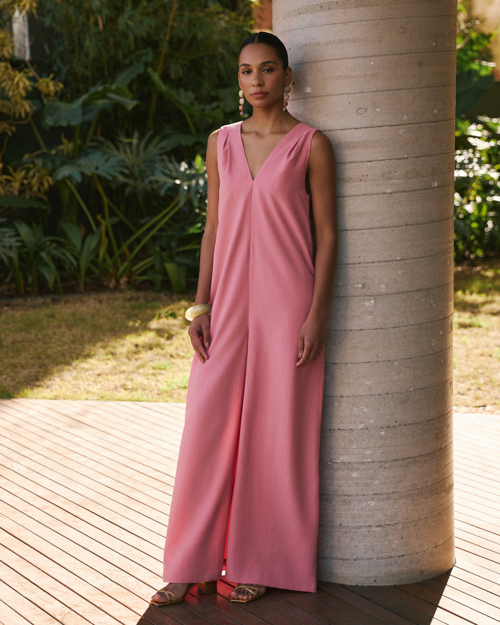 Macacão Solto - Rosa Ágata