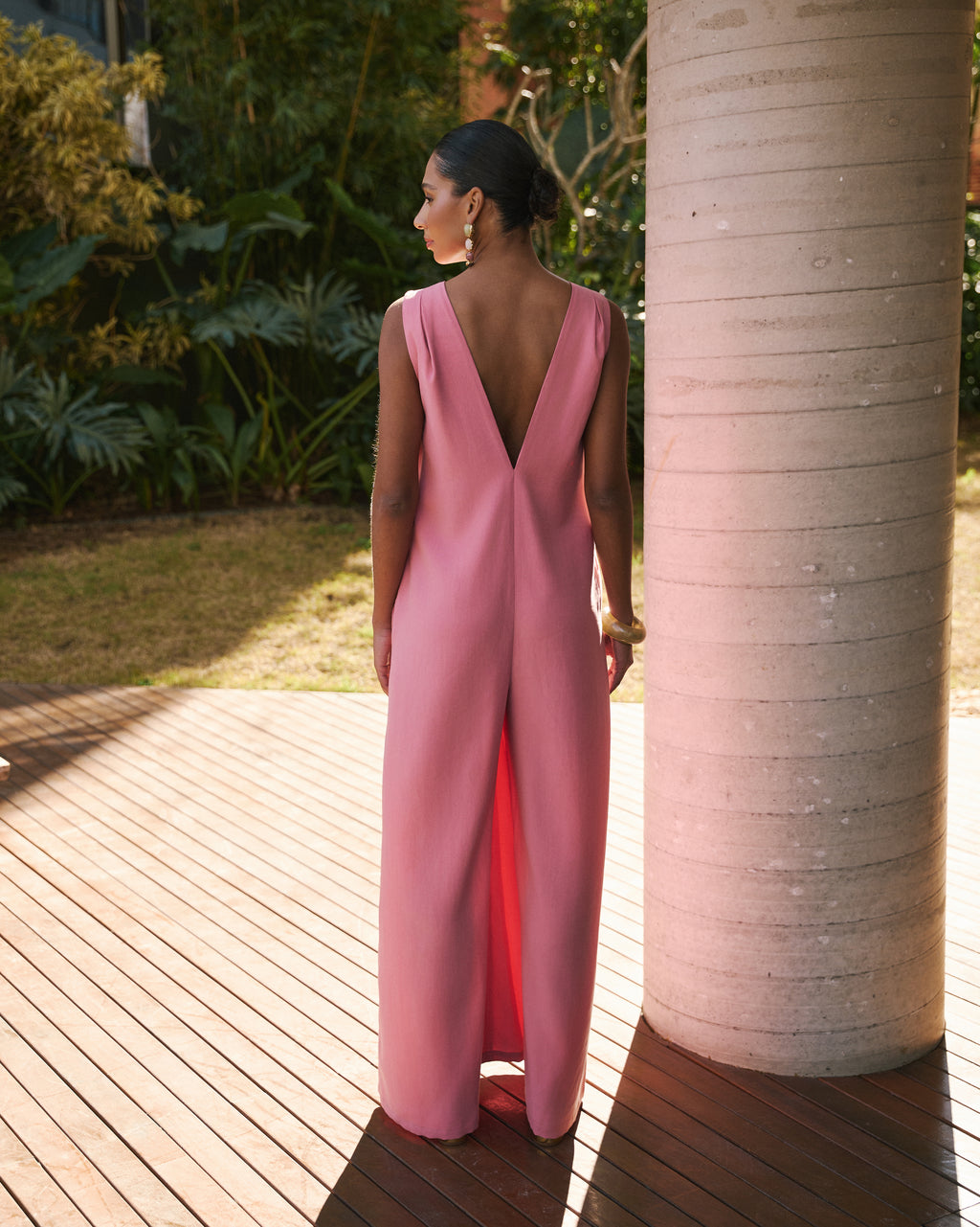 Macacão Solto - Rosa Ágata