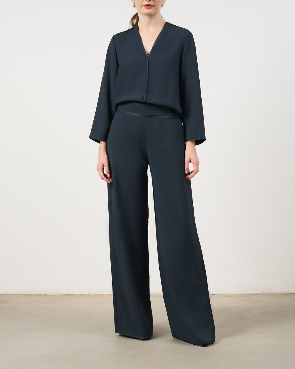 Pantalona Fluida - Azul Marinho