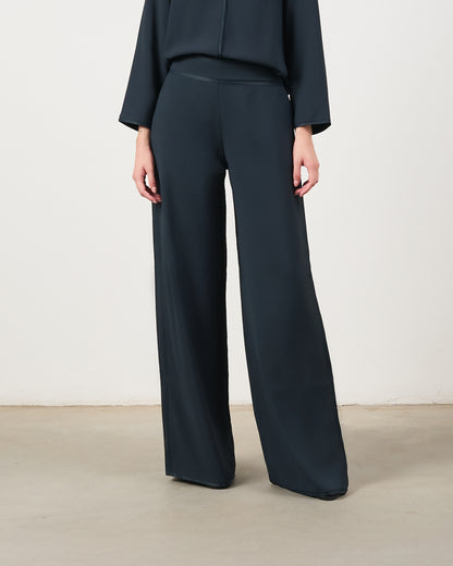 Pantalona Fluida - Azul Marinho