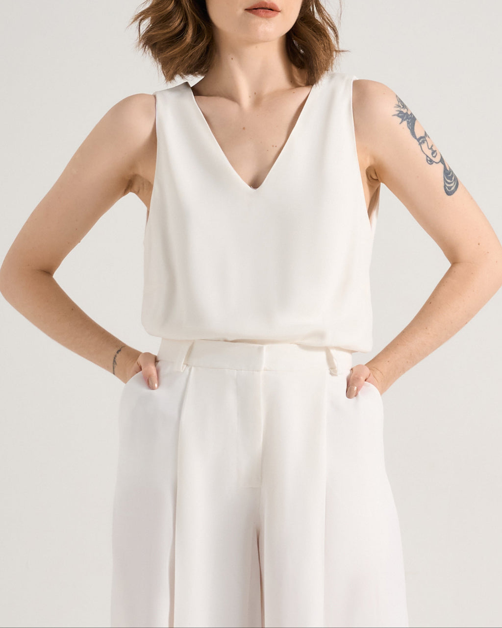 Regata Antúrio - Crepe Patou | Off-White