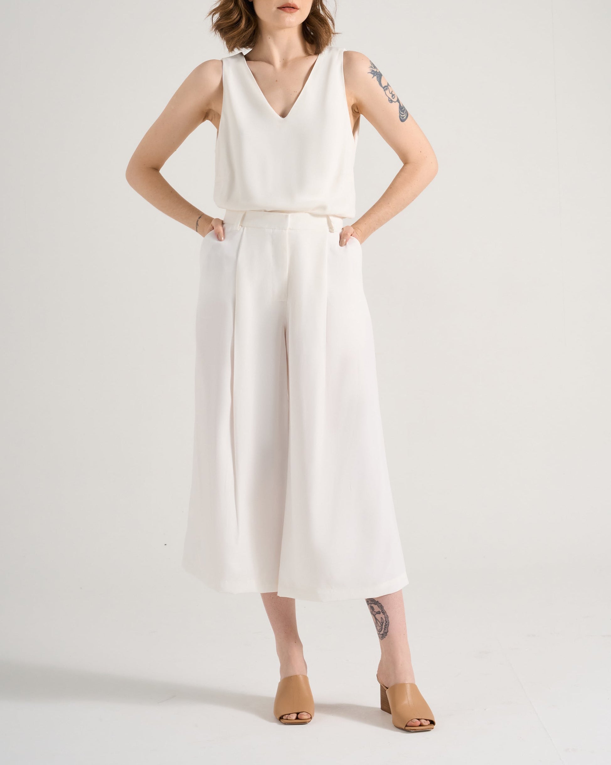 Regata Antúrio - Crepe Patou | Off-White