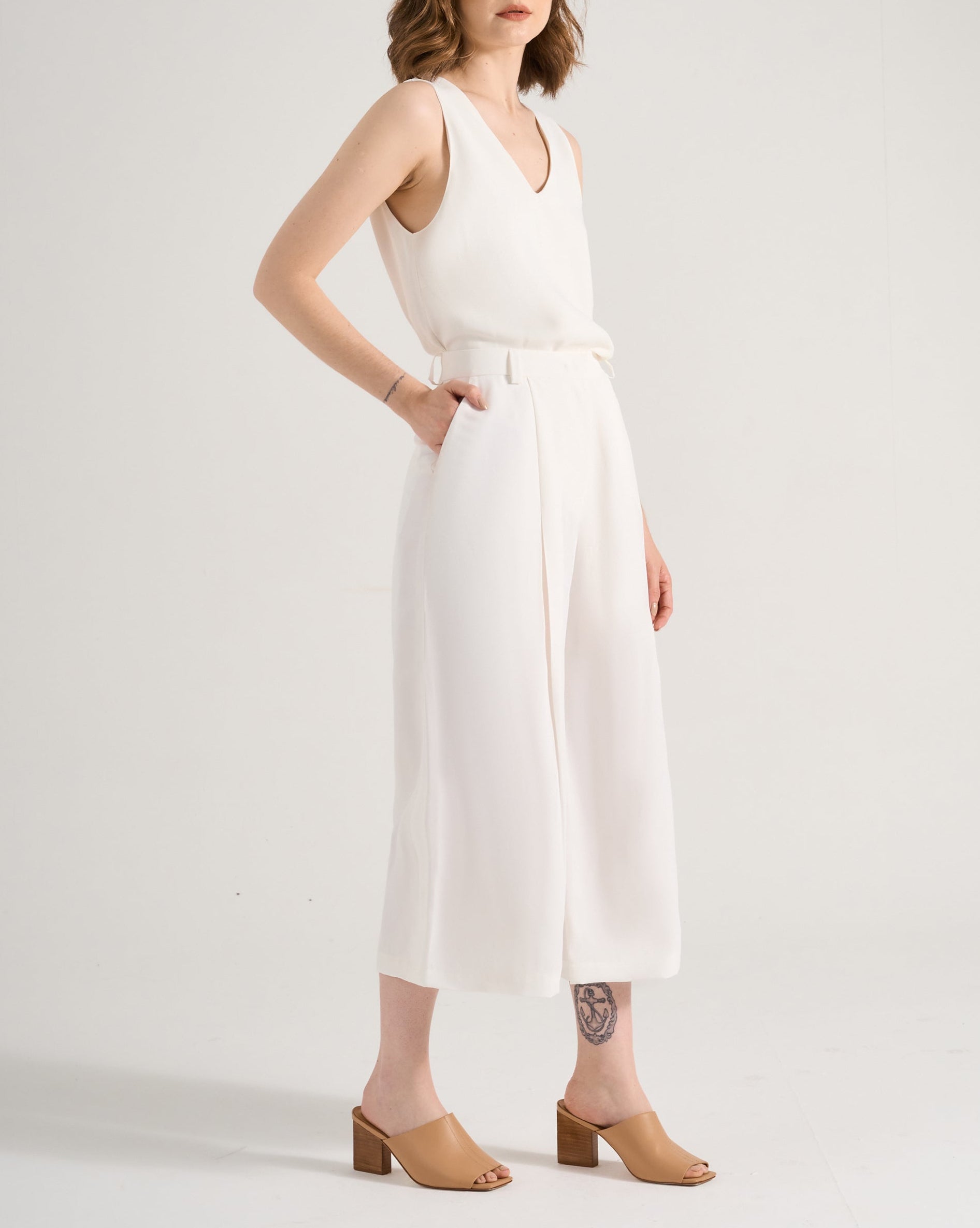 Regata Antúrio - Crepe Patou | Off-White