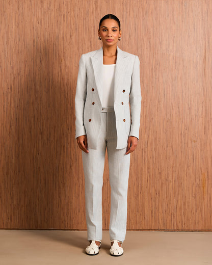 Blazer Sartorial - Cinza Risca
