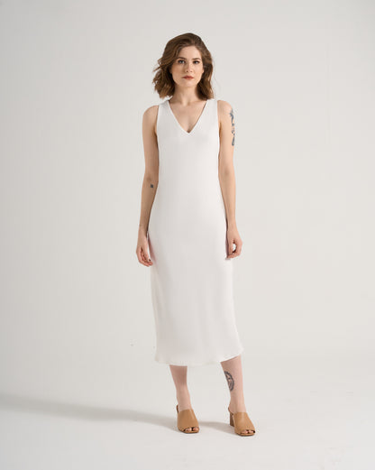 Vestido Antúrio - Off-White