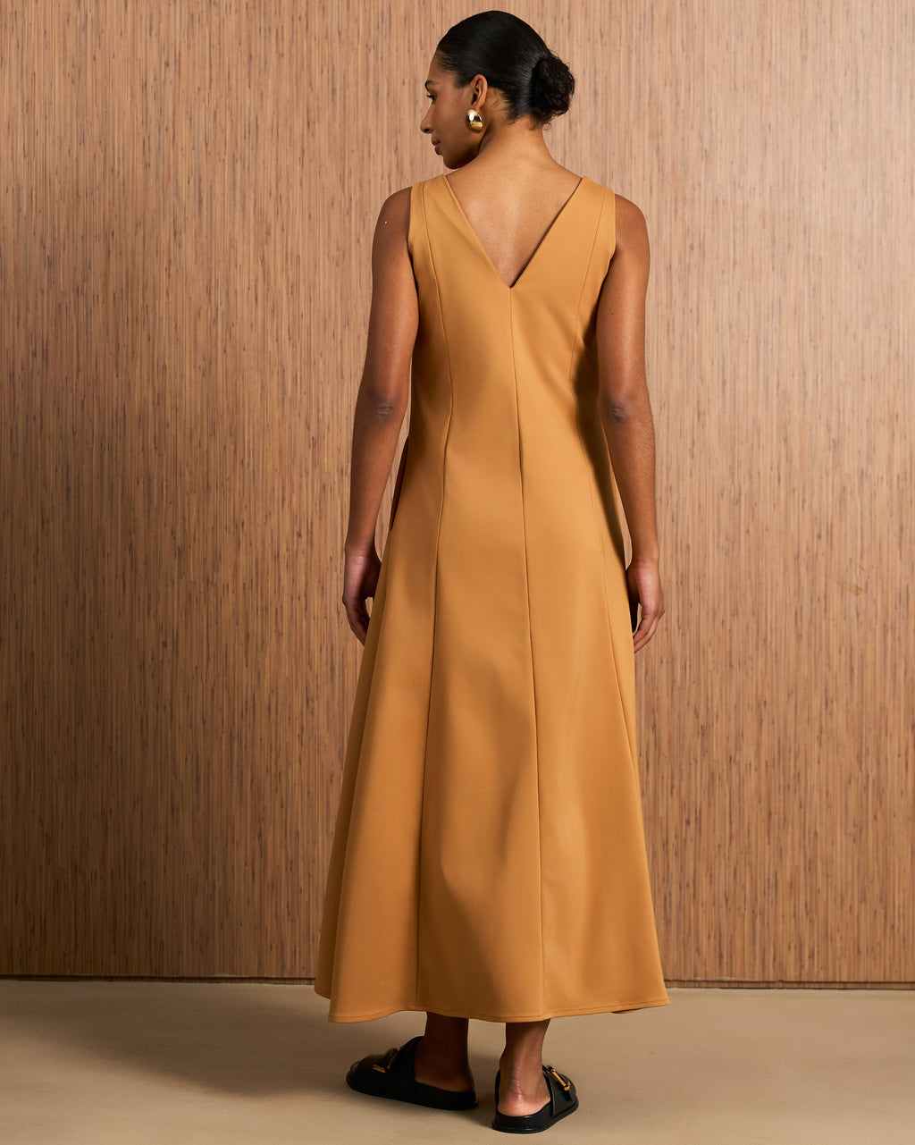 Vestido Evasê Recortes - Moscow Mule