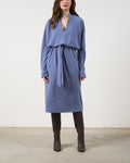 Vestido Bambu Midi - Azul