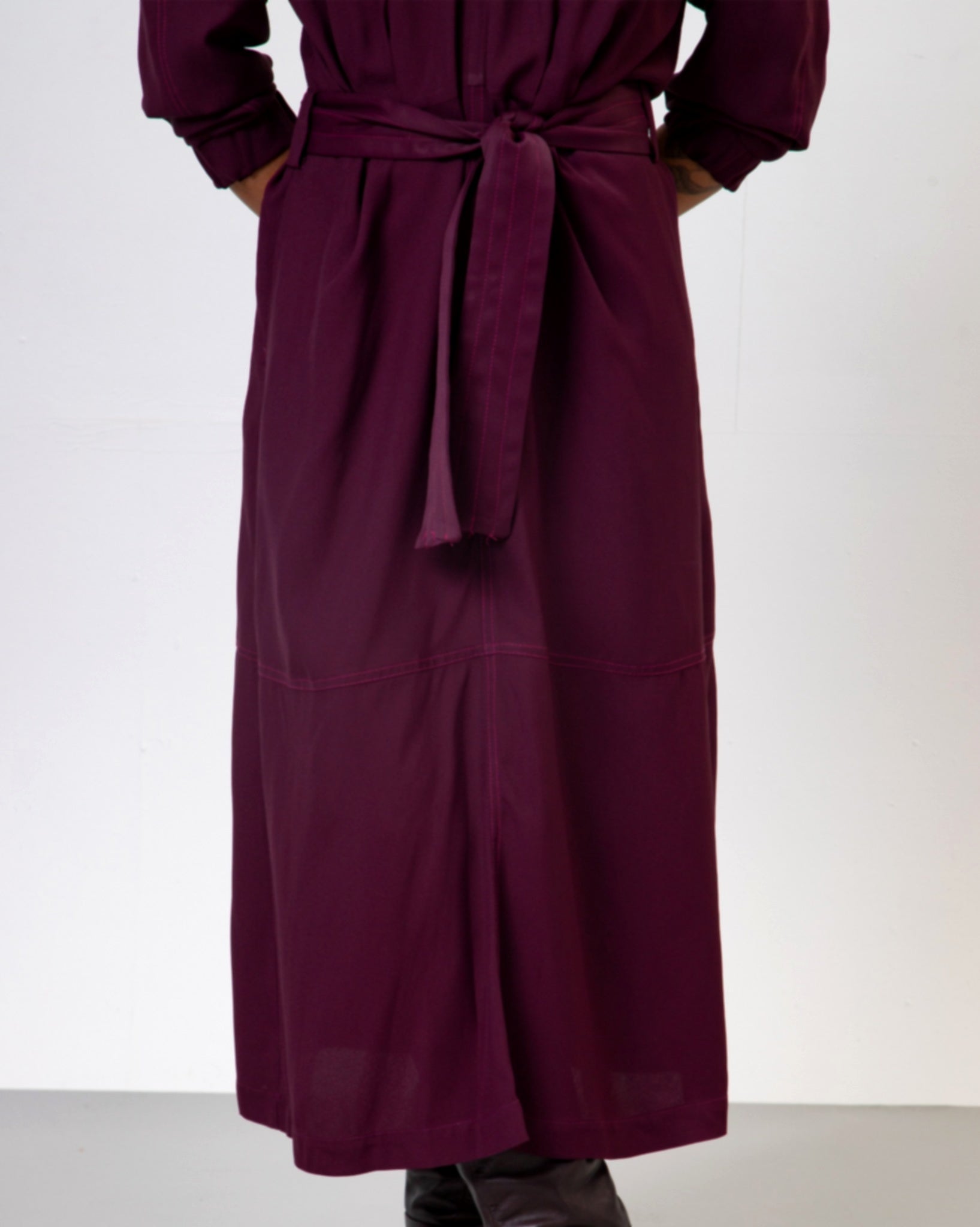 Vestido Simone - Bordô