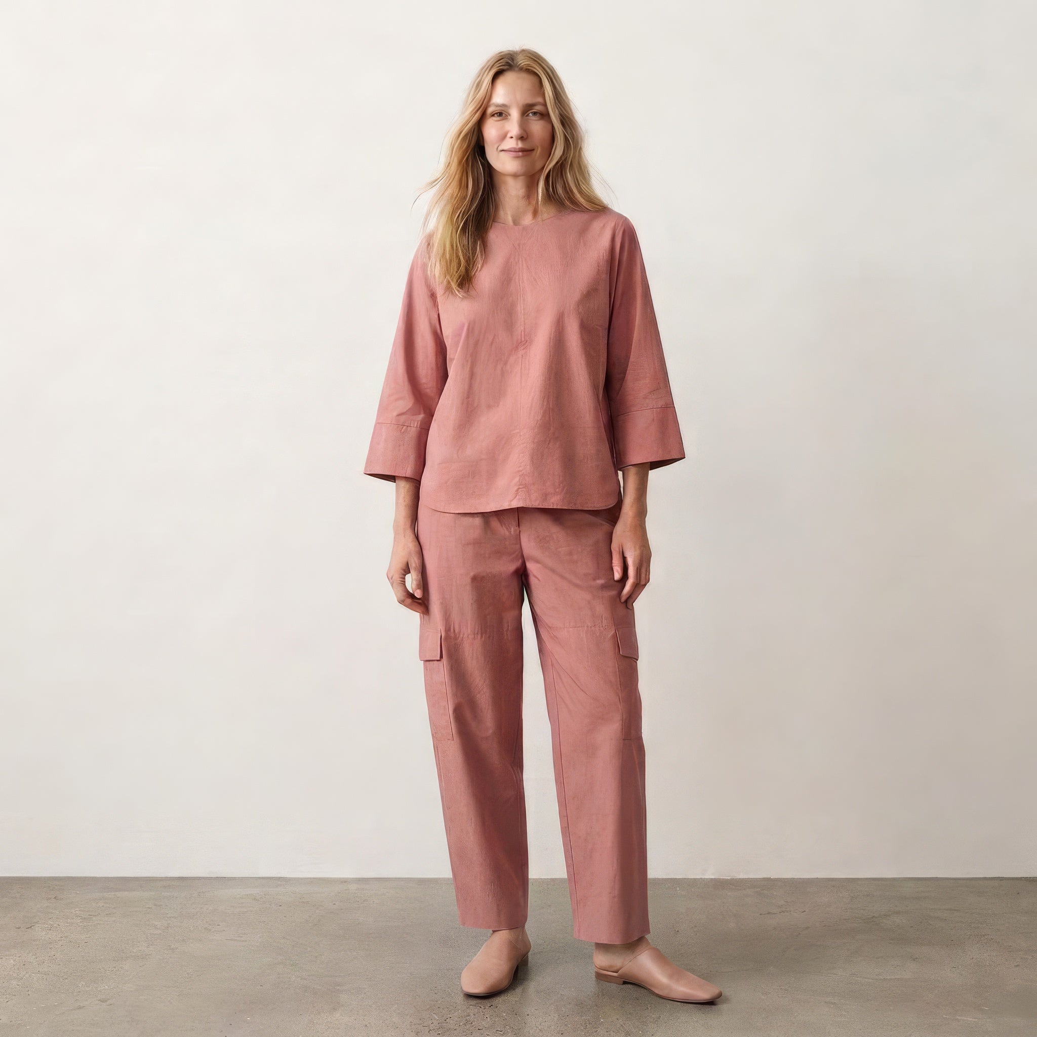 Blusa Moderna - Rosê Argila