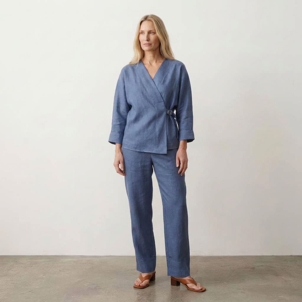 Calça Virgínia - Azul Atena