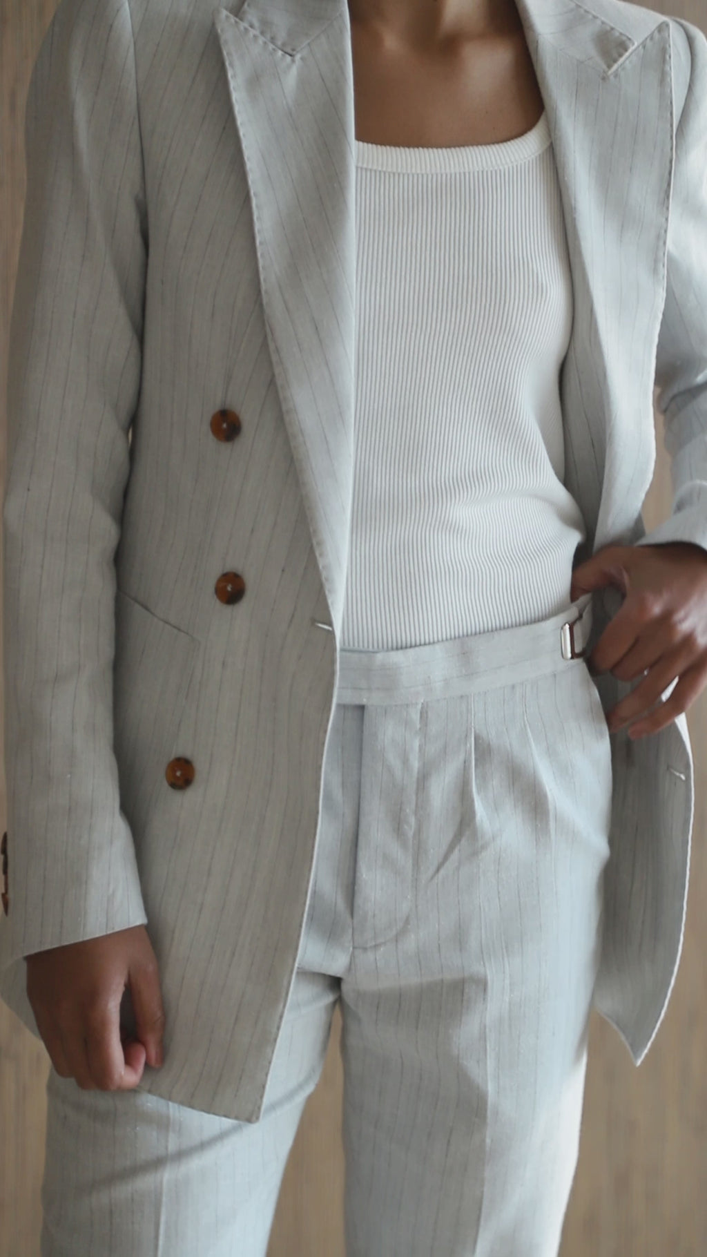 Blazer Sartorial - Cinza Risca