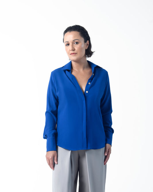 Camisa Mariana - Azul Cobalto