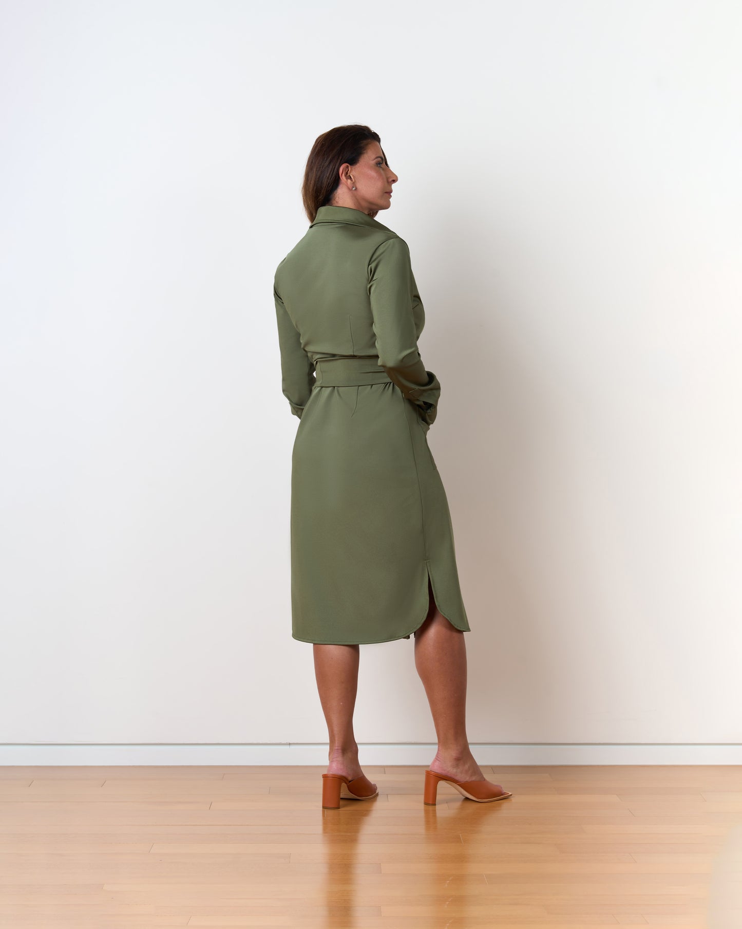 Vestido Chemisier Cristal - Alcaparra