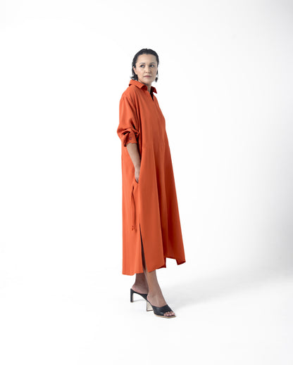 Vestido Eduarda - Laranja